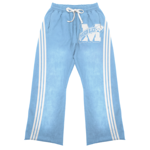 Maison Pants Matching Letterman Baby Blue