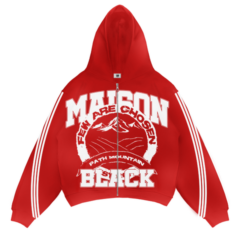 Maison Mountain Hoodie Red