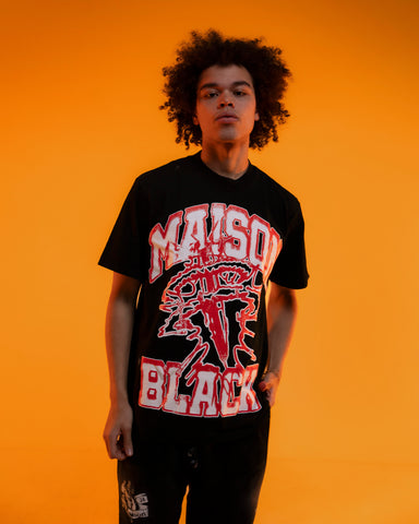 Sword White Black Tee
